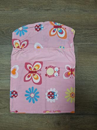 Bavlněný závěsný kapsář růžový, 