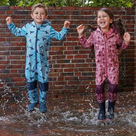 Dětská softshellová kombinéza overal s fleecem, lupilu,110 / 116