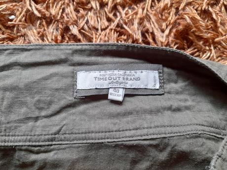 Sukně,lehká žabičková,khaki vel 40, timeout,40