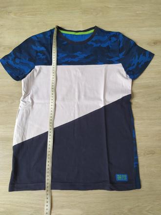 Modré maskačové tričko, 140