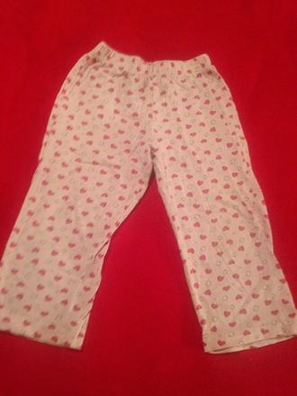 Dívčí pyžamové kalhoty srdíčka - srdce, lupilu,86