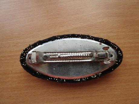 Retro spona do vlasů, zacvakávací, rozm. 10x5 cm,