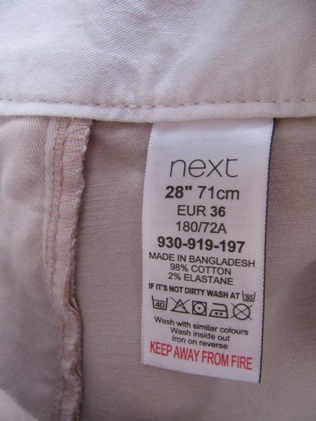 Elastické šedo fialové kraťasy next, next,36