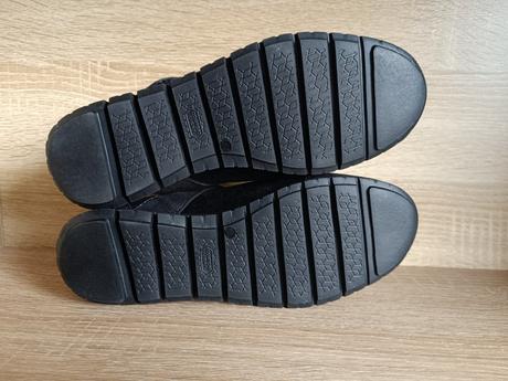 Černé lesklé baleríny vel 37, 37