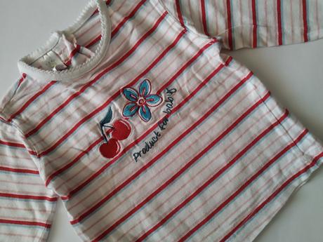 Tričko s třešněmi, baby club,74