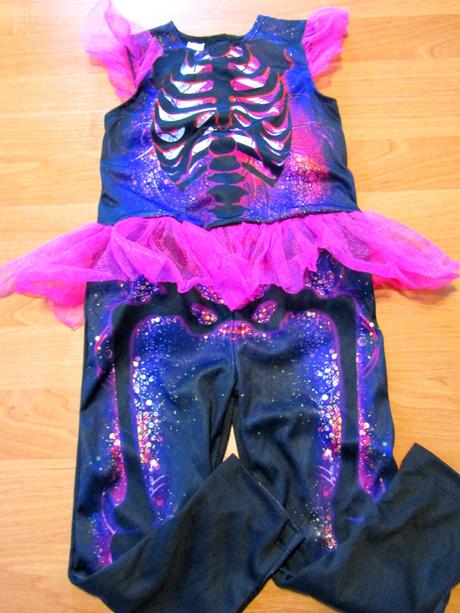 Karnevalový kostým kostlivec dívka vel 116, 