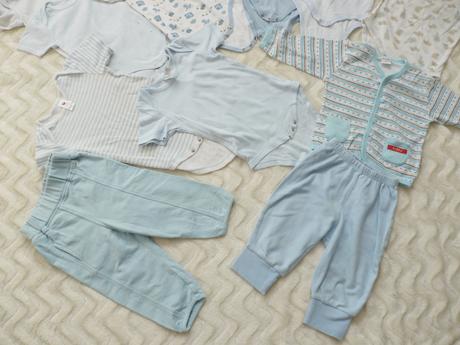 Balik- body, bavlnene kalhoty a tricko, 68–80