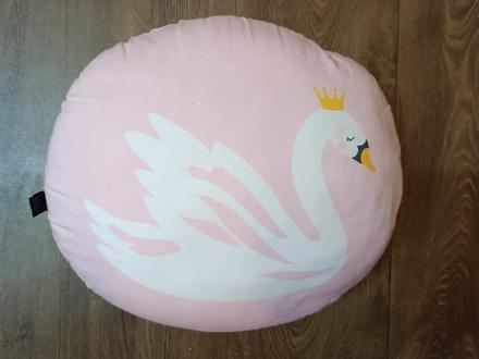 2x polštářky s dětskými motivy-medvěd, labuť, šířka (cm): 40,délka (cm): 40