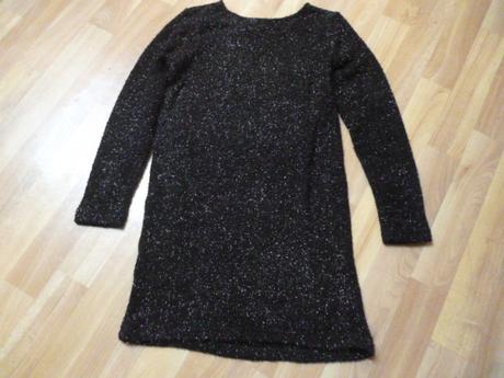Třpytivé pletené šaty vel. 11-12, reserved,152