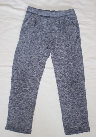 Va41 úpletové melírované tepláky 7-8 let, next,128