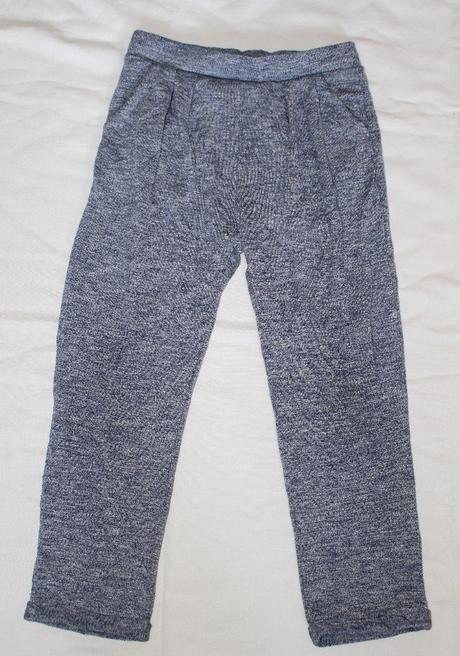 Va41 úpletové melírované tepláky 7-8 let, next,128