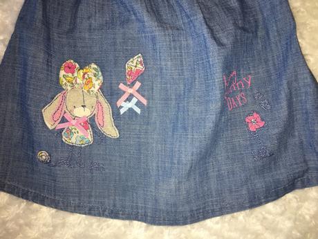 Modré riflové/džínové šaty next, next,74