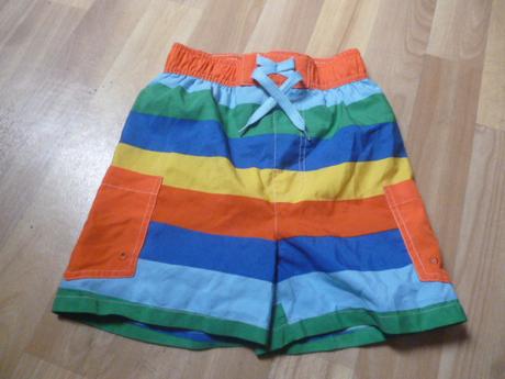 Pruhaté plavky kratasy vel. 3-4 nutmeg, nutmeg,104