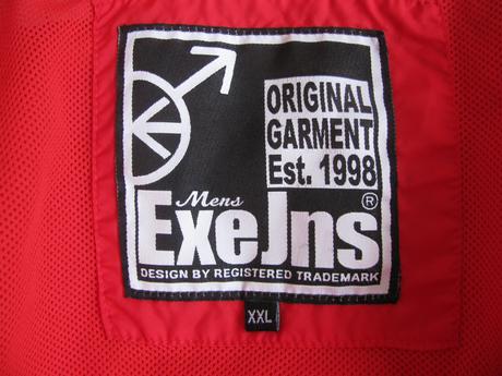 Červená bunda, větrovka exe jns, xxl
