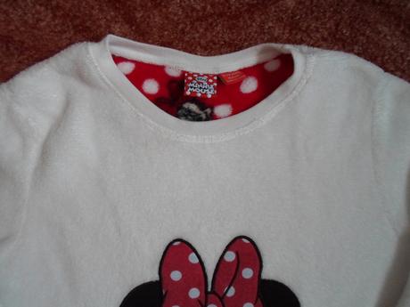 Bílá mikina mikinka s minnie, disney,152