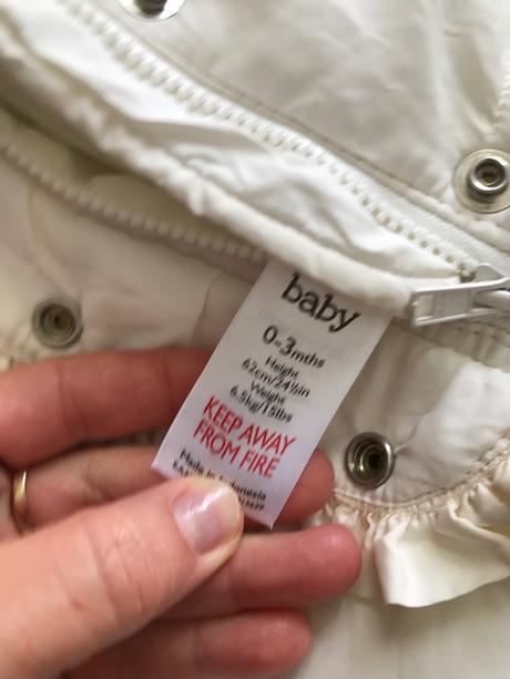 Kombinéza zimní - v.0/3 měs krémové barvy, baby,62