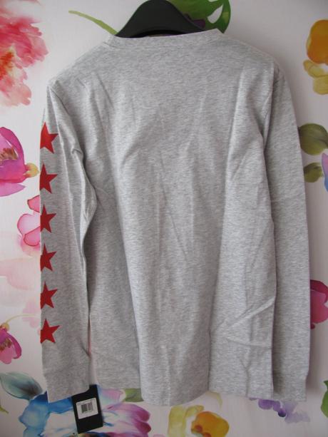 Šedé bavlněné tričko s logem ,střik, converse,158