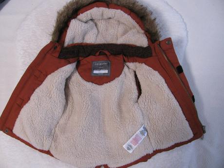 Zimní chlapecká bunda s kapucí vel.0-3 měs., primark,62