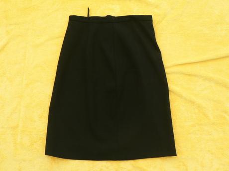 Černý kostýmek sukňový sako sáčko sukně komplet, m