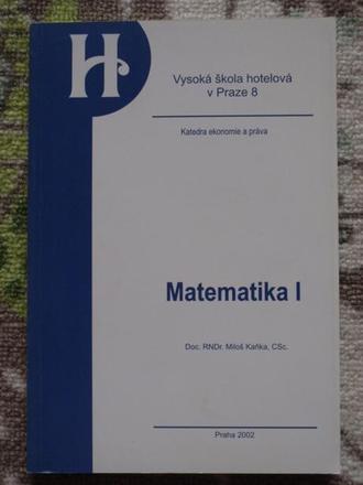 Učebnice matematika i vš hotelová v praze, 