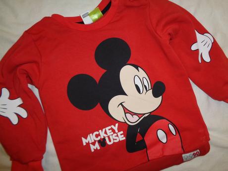Luxusní červená mikina mickey mouse, disney,92