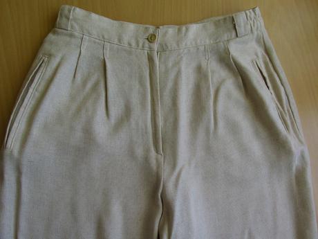Letní lněné kalhoty, vel. 42, 42