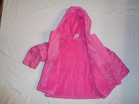 Luxusní lesklá růžová teploučká zimní bunda, early days,92