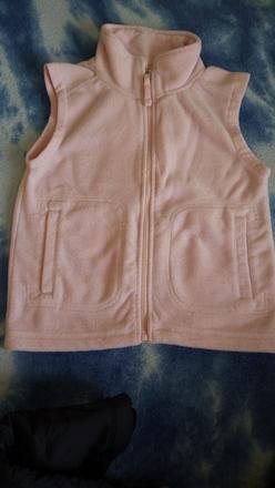 Fleecová vesta - světle růžová, vel. 128, timbuktoo,128