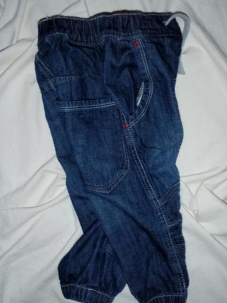 Super komplet riflíků a žlutého trička, h&m,92