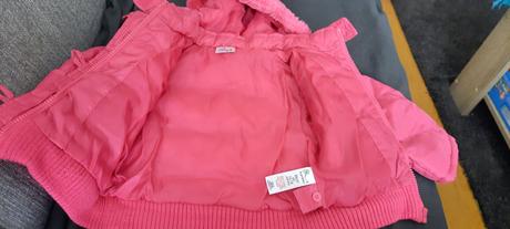 Dívčí teplejší bunda vel. 12-18měs (86cm), 86