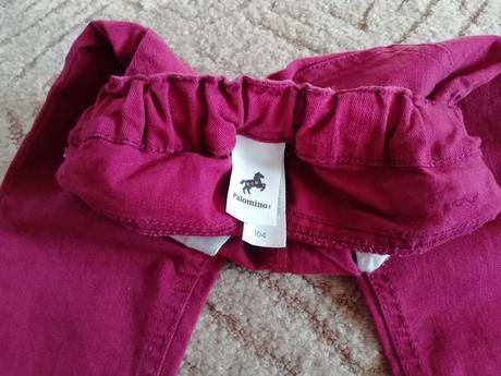 Fialové rifličky vel.104 pěkný stav, c&a,92