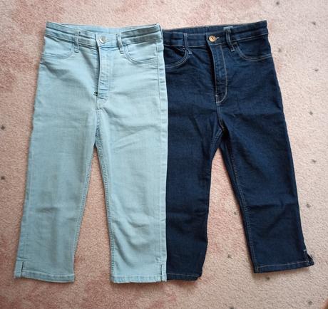 Riflové 3/4 kalhoty vel. 140, h&m,140