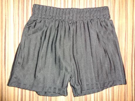 Černé pruhované dresíkové šortky, f&f,104