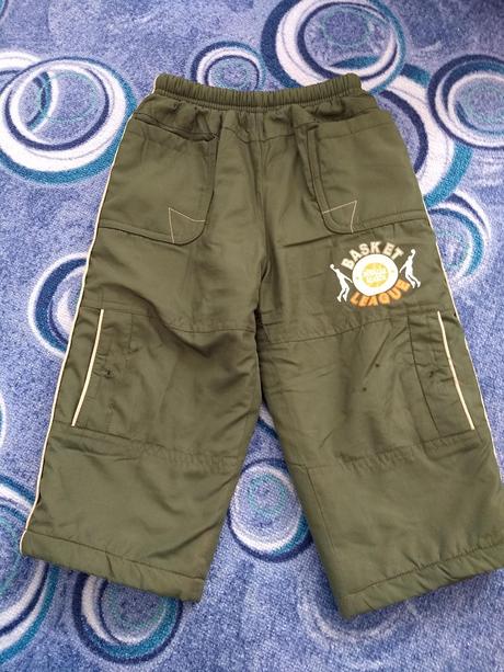 Zateplené zimní kalhoty, frog,98