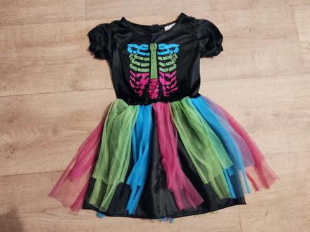 Karnevalový kostým kostra, skeletonka vel. 140, 