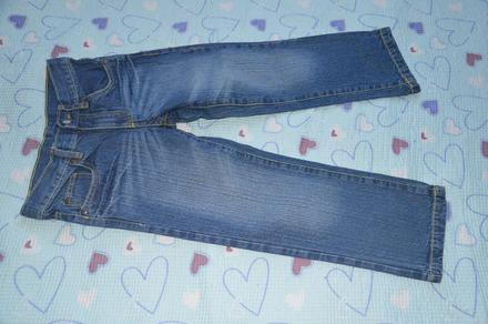 122 bavněné džíny regulace v pase, denim,122