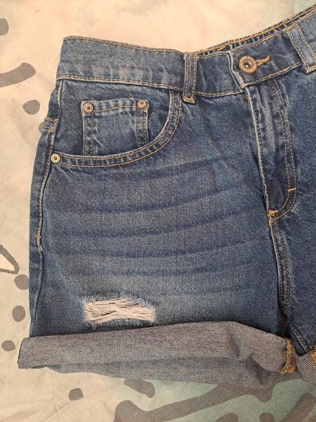 Trhané džínové kraťasy, reserved,164