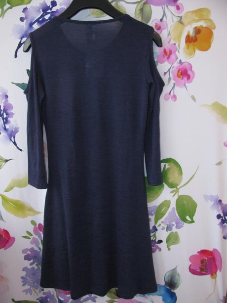 Dívčí tmavě modré pružné šaty, c&a,164