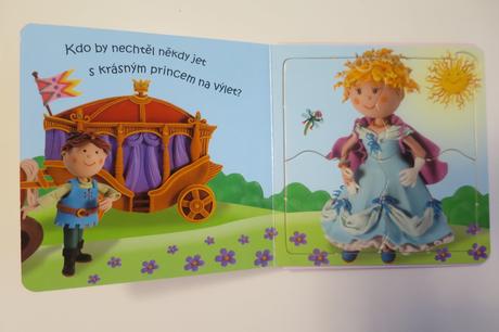 Říkanková knížka princezny - 4 ks puzzle,
