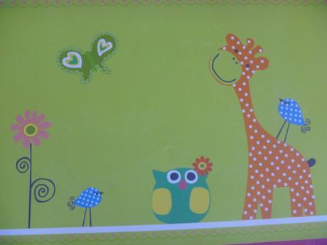 Zelené prostírání se žirafou, 