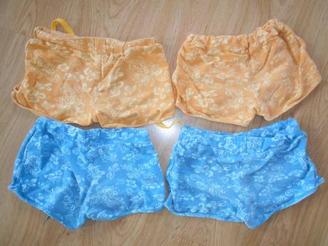 Šortky vel.140 a146                4  kusy, 140