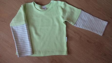 2x triko dlouhý rukáv + pletená vesta č.265, 86