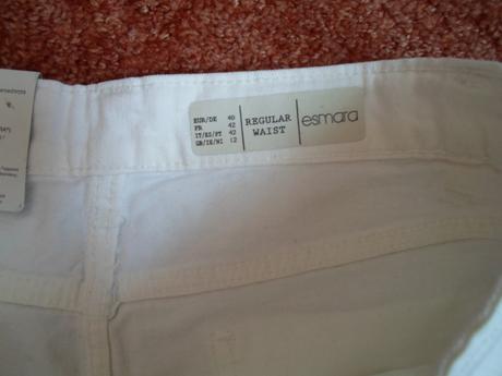 Bílé kraťasy kraťásky šortky, esmara,40