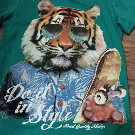 Nové bavlněné tričko s tygrem, glo-story,110