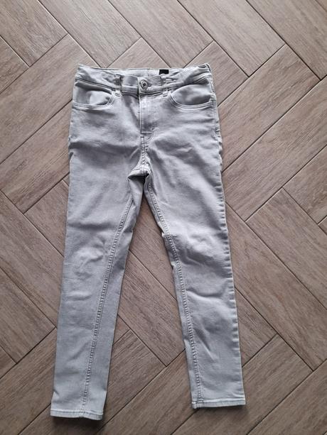 Chlapecké šedé skinny fit rifle zn. hm, vel. 146, h&m,146