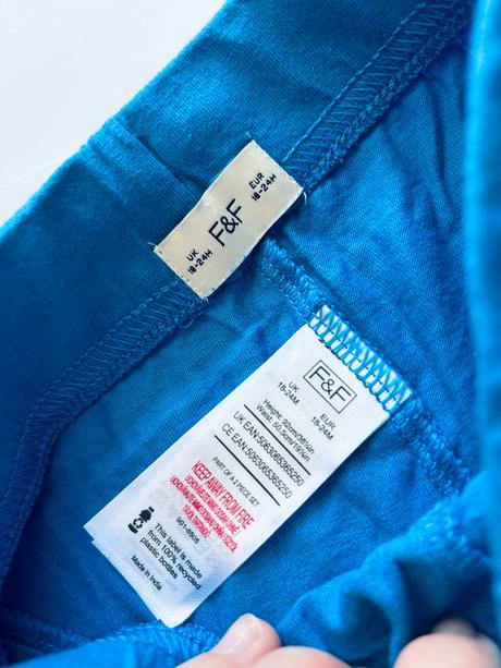 Kraťasy krásně modré - v.18/24 měs, f&f,92