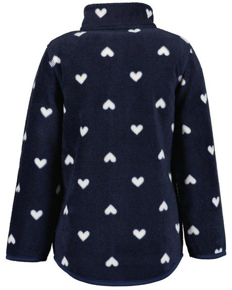 Fleecová srdíčková mikina tmavá vel. 86, 86