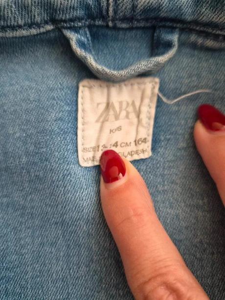 Tenká džínová bunda zara, vel. 152/158, zara,152
