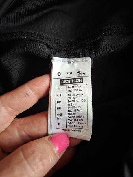 3 x leginy, decathlon,164