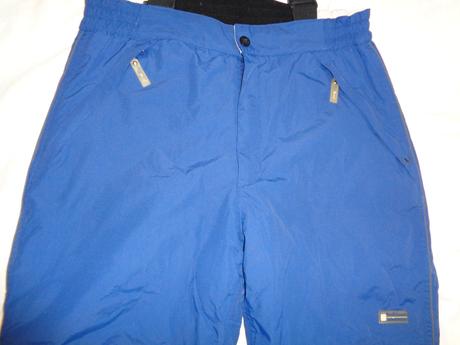 Luxusní modré oteplovací kalhoty port louis, xl